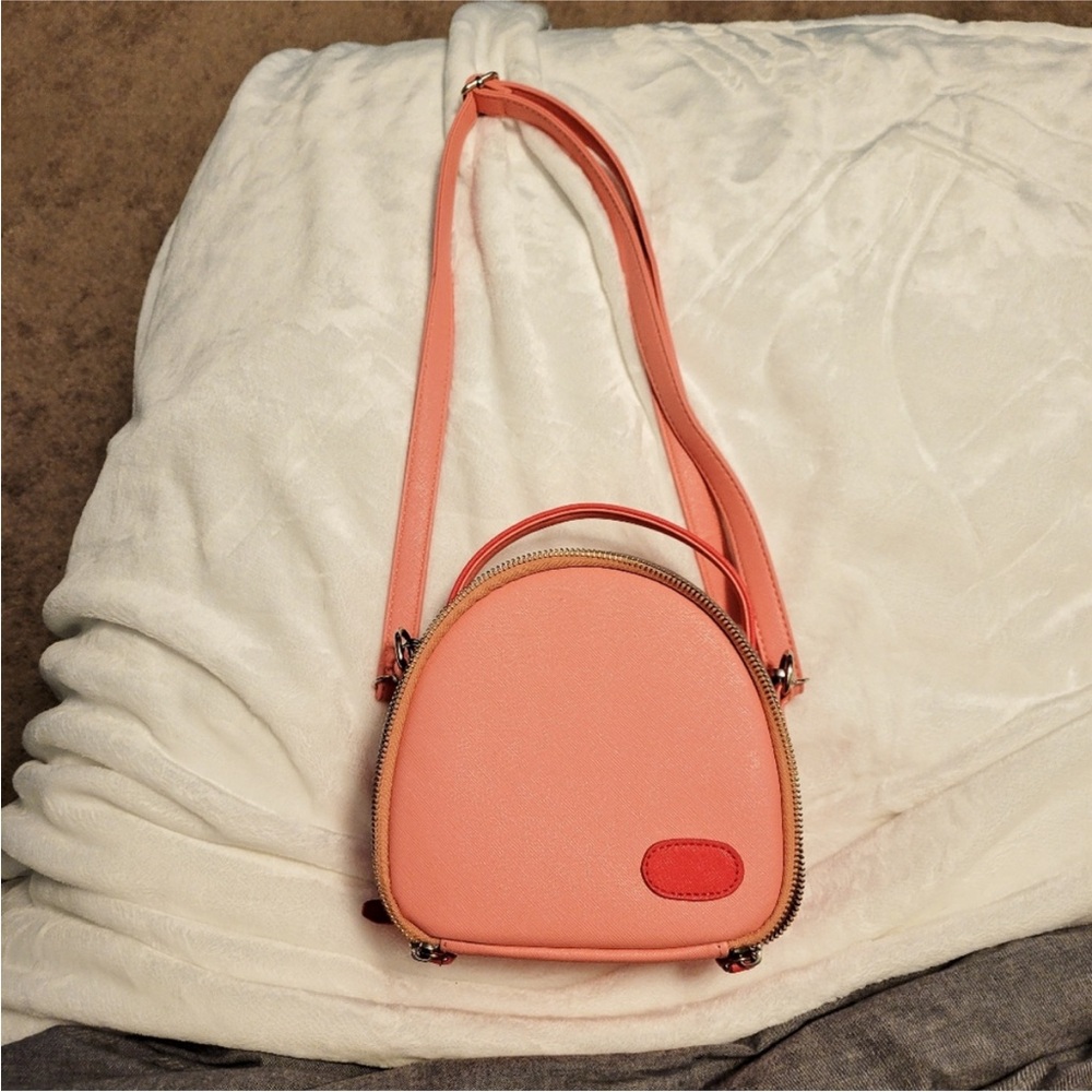 Coral Pink little girls Crossbody Bag